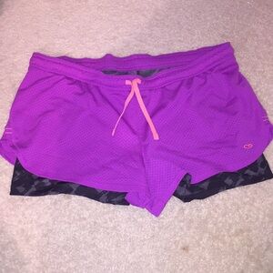 Women’s Champion Athletic Double Shorts XL
